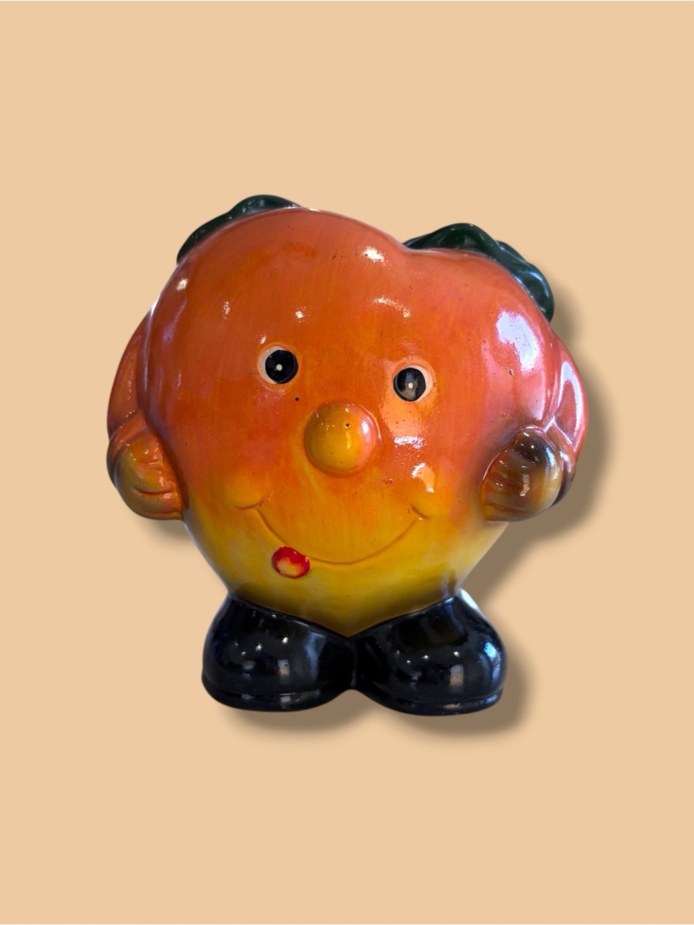 Vintage MCM Anthropomorphic Peach Bank